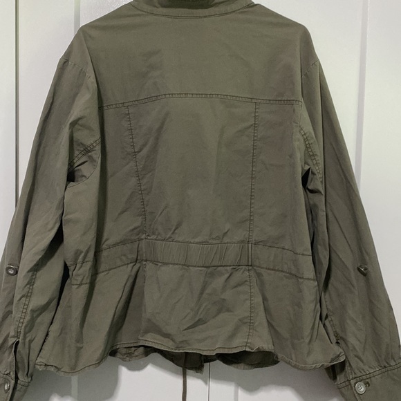 Lane Bryant Olive Utility Jacket |Size 28 - Picture 9 of 9